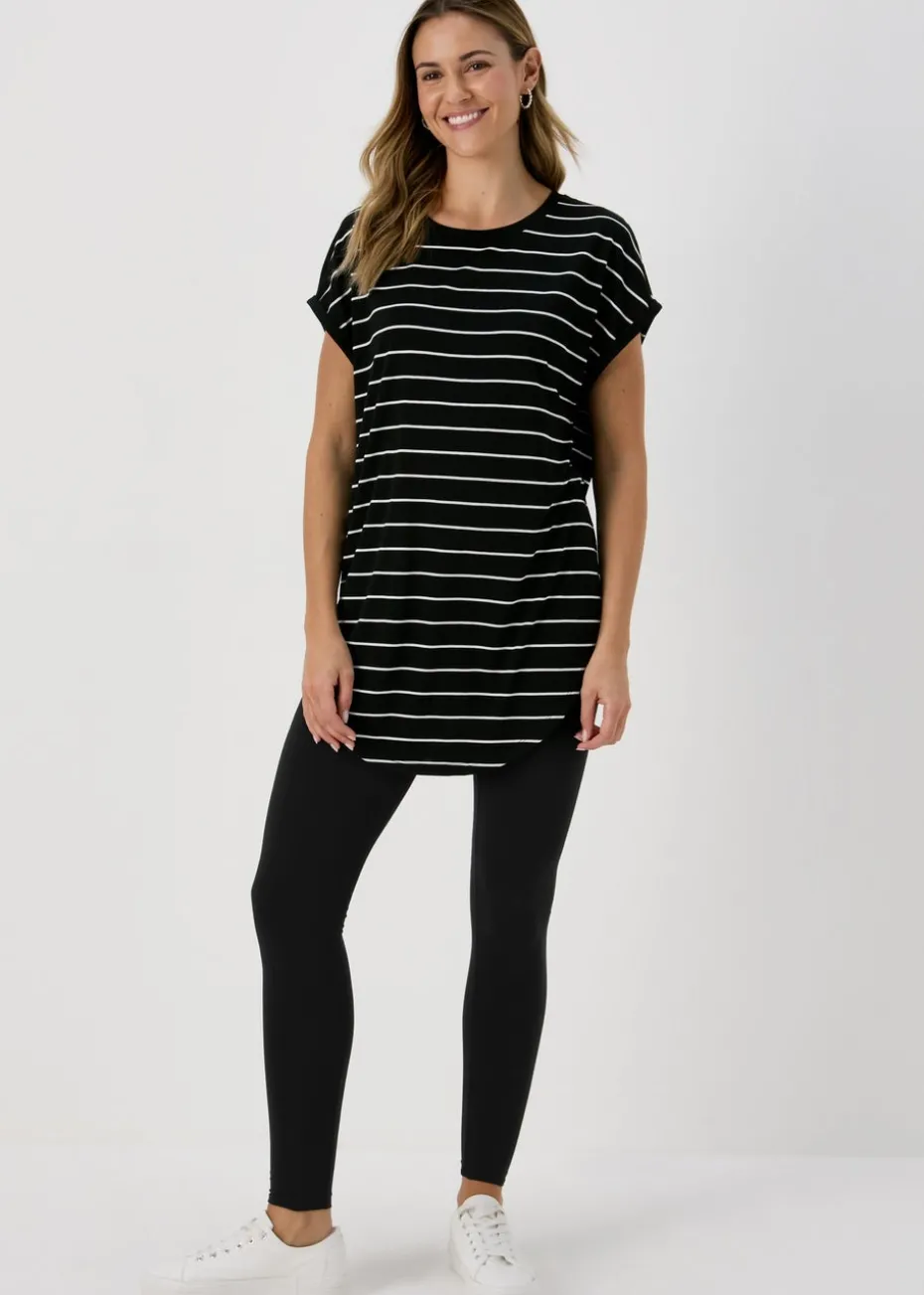 2 Pack Black Cotton Leggings
