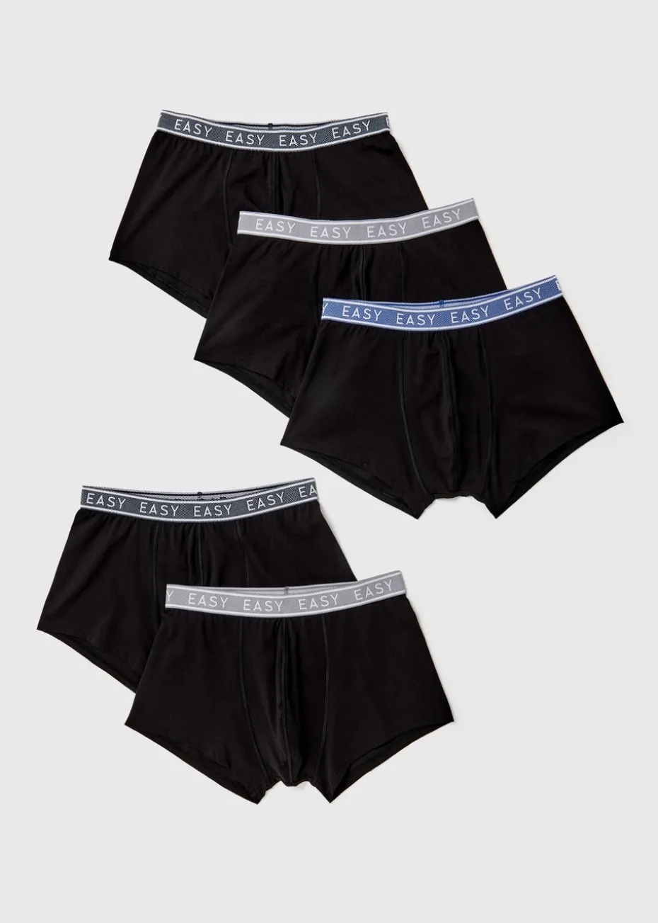 5 Pack Black Hipsters