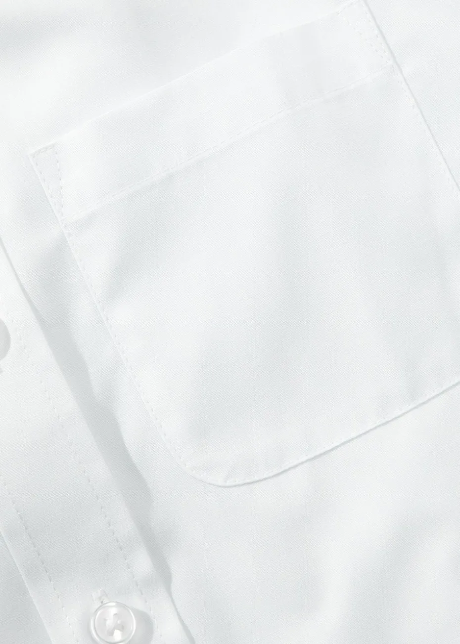 2 Pack Boys White Slim Fit School Shirts (4-16yrs)