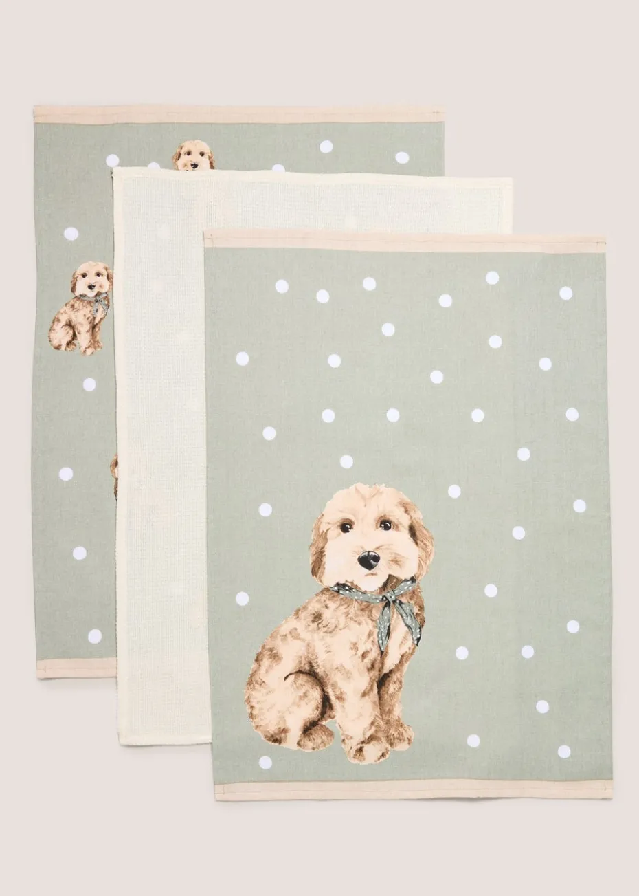 3 Pack Cockapoo Tea Towels