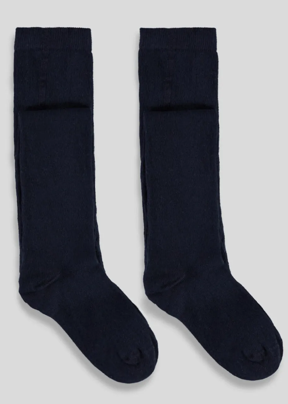 5 Pack Girls Navy Soft Tights (2-13yrs)