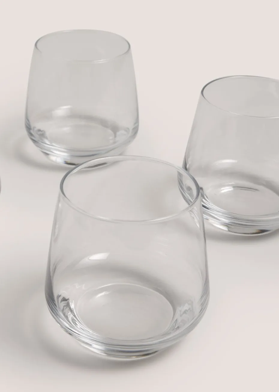 4 Pack Luna Glass Tumblers
