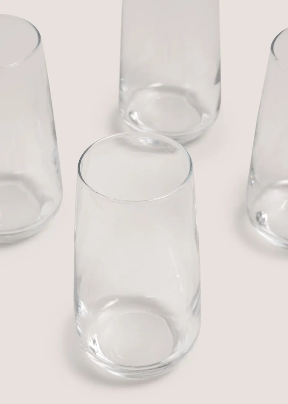 4 Pack Luna Glass Tumblers