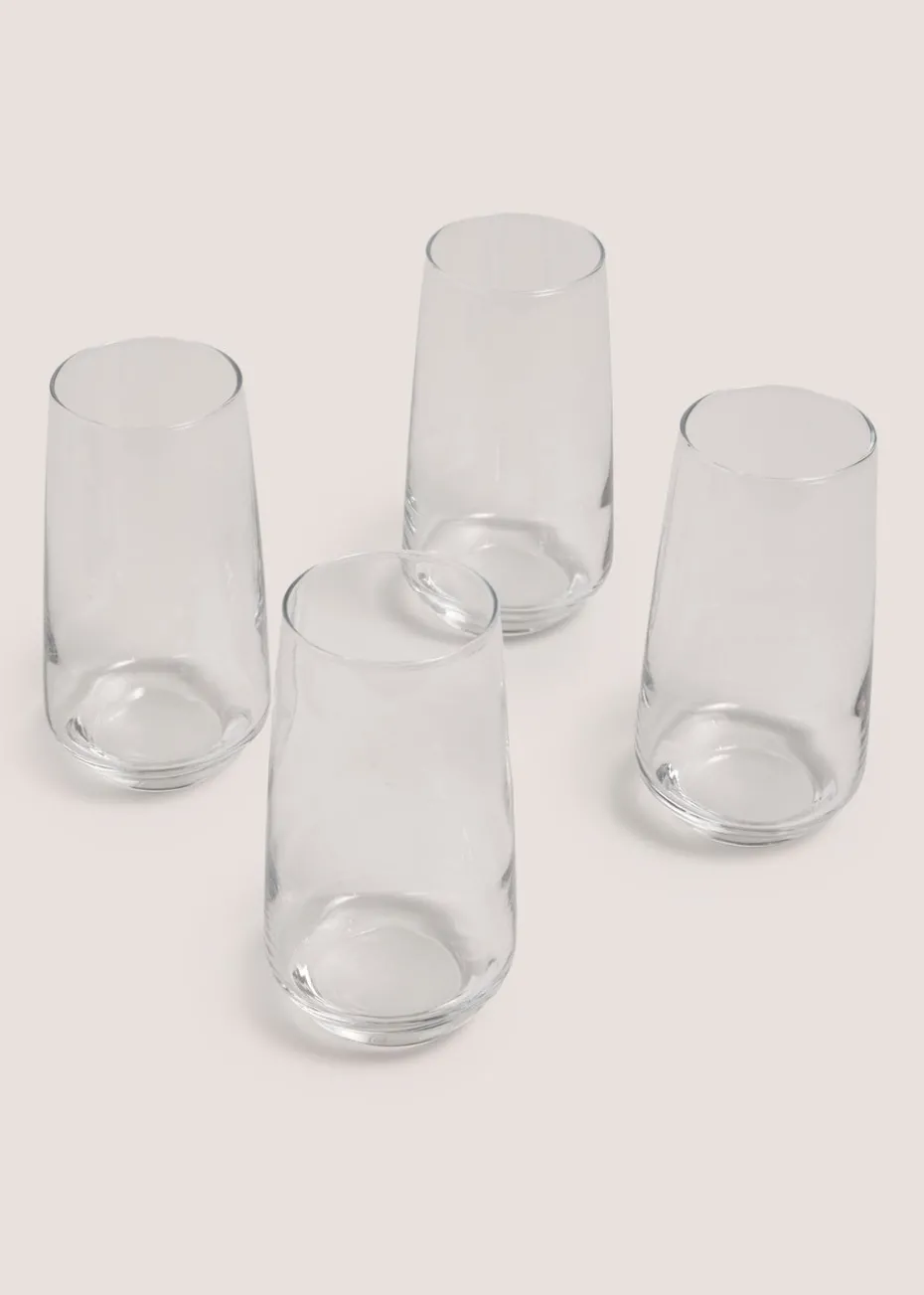 4 Pack Luna Glass Tumblers
