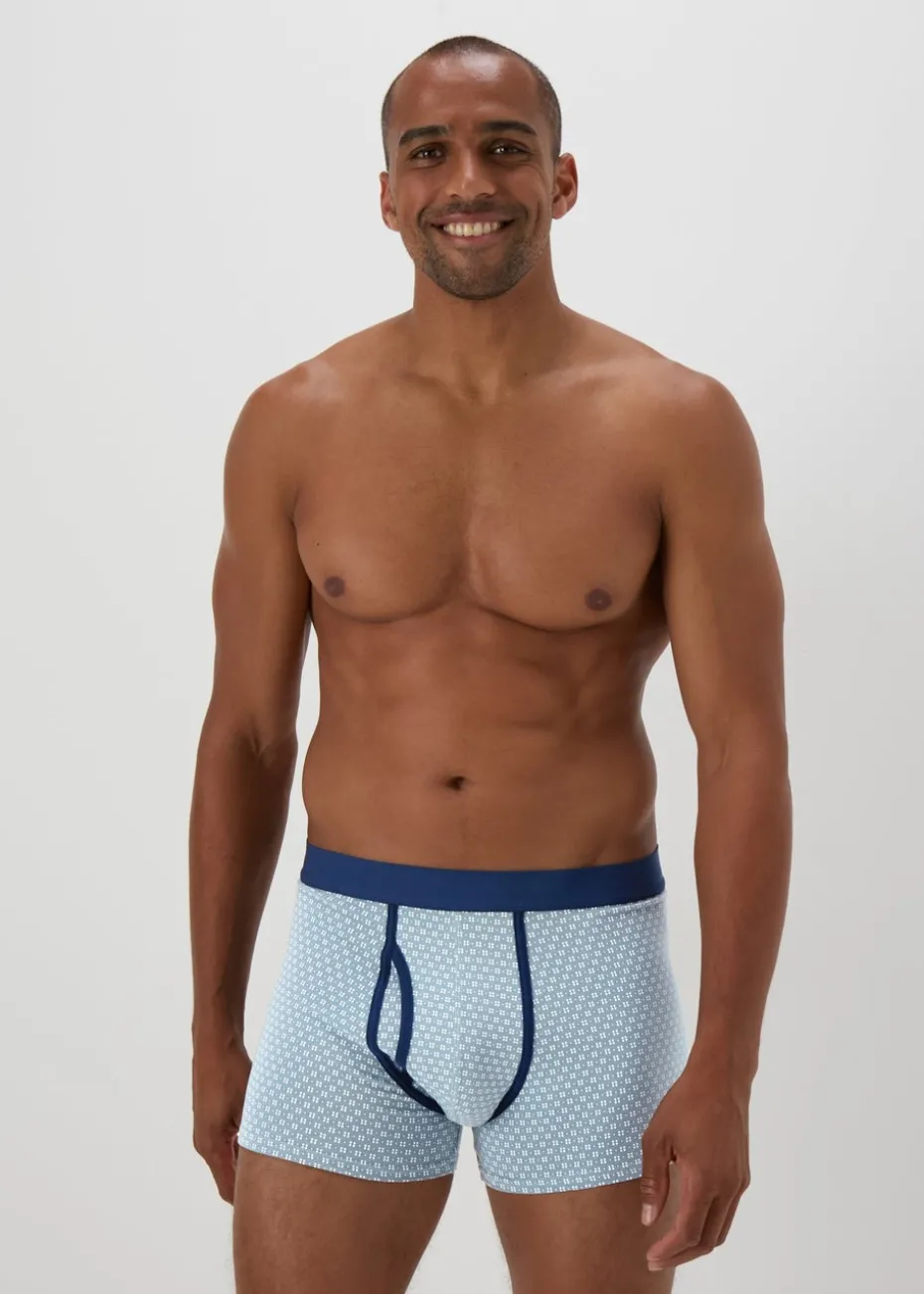 5 Pack Multicolour Geo Keyhole Boxers