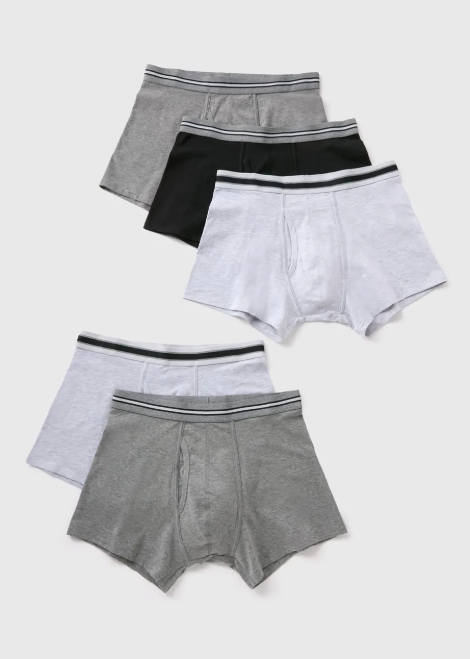 5 Pack Multicolour Keyhole Boxers