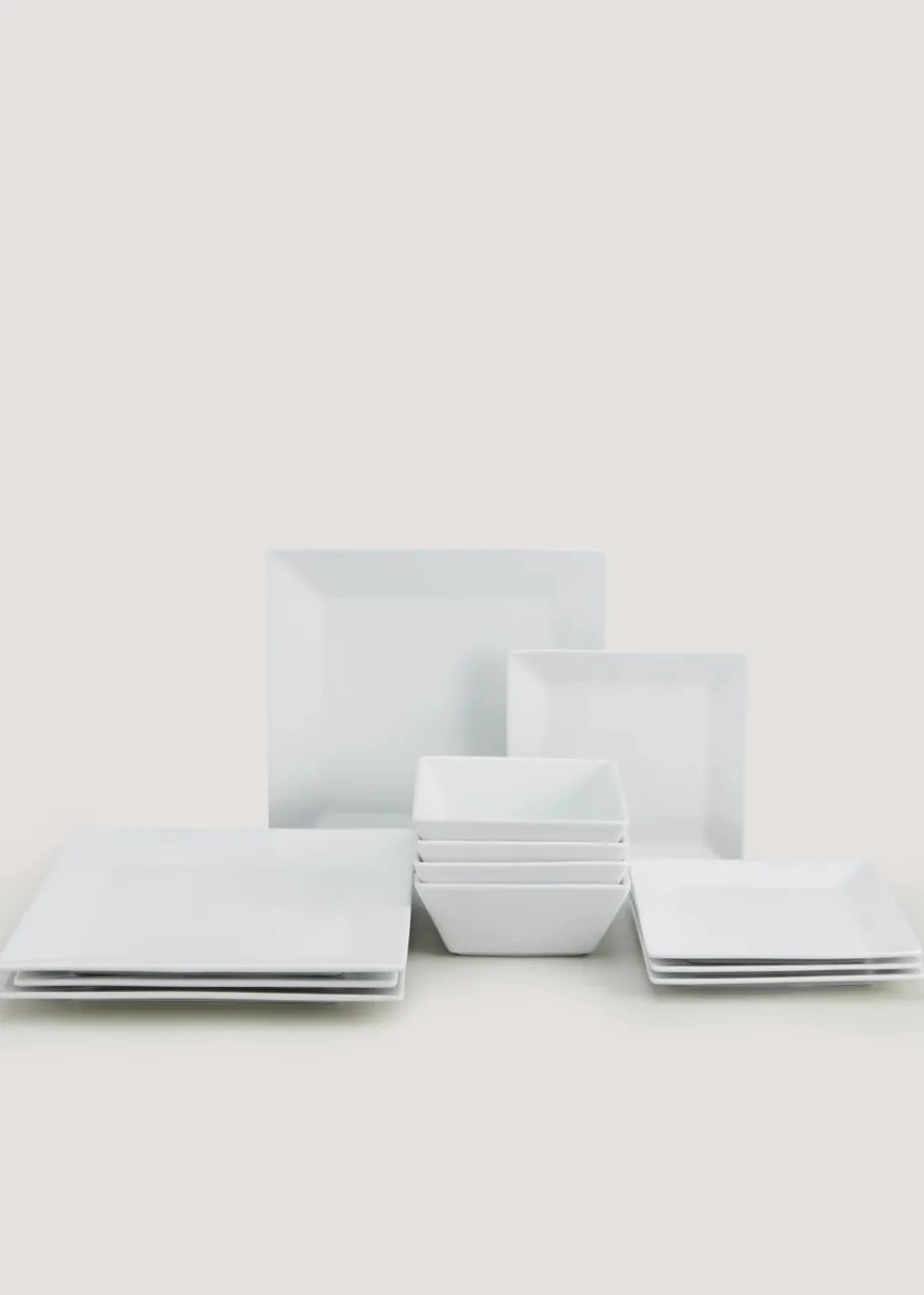 12 Piece Chicago Square Dinner Set