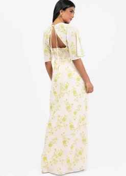 Anaya With Love Multi Coloured Floral Keyhole Back Maxi Dress