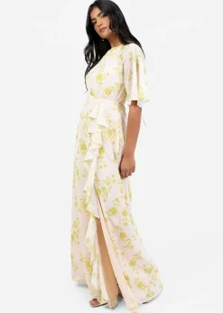 Anaya With Love Multi Coloured Floral Keyhole Back Maxi Dress