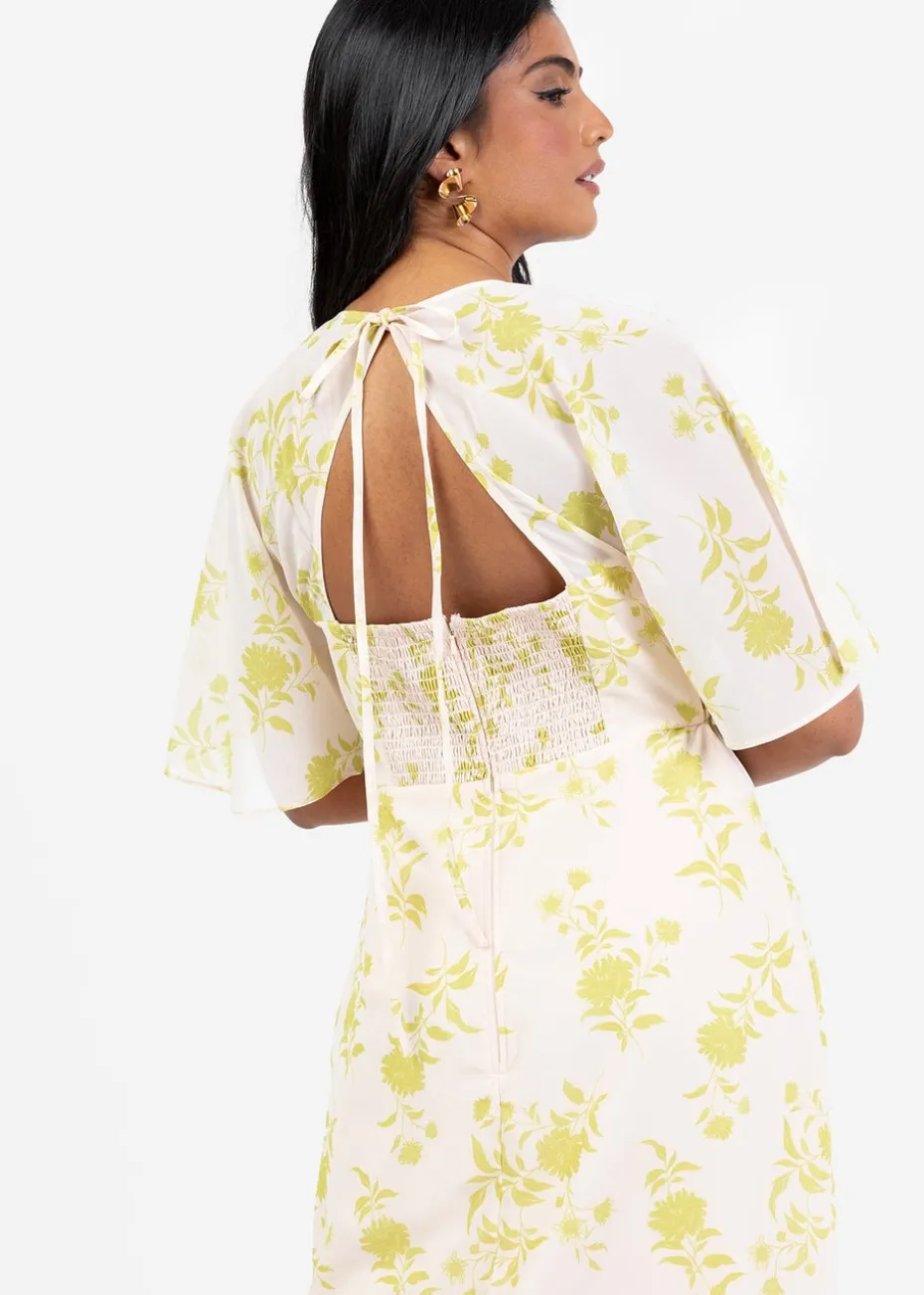 Anaya With Love Multi Coloured Floral Keyhole Back Maxi Dress