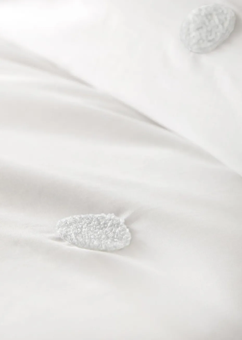 Appletree Dot Garden White Duvet Cover Set