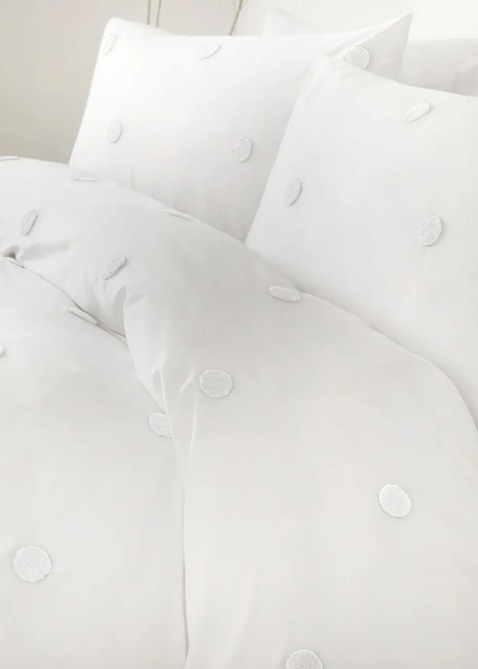 Appletree Dot Garden White Duvet Cover Set