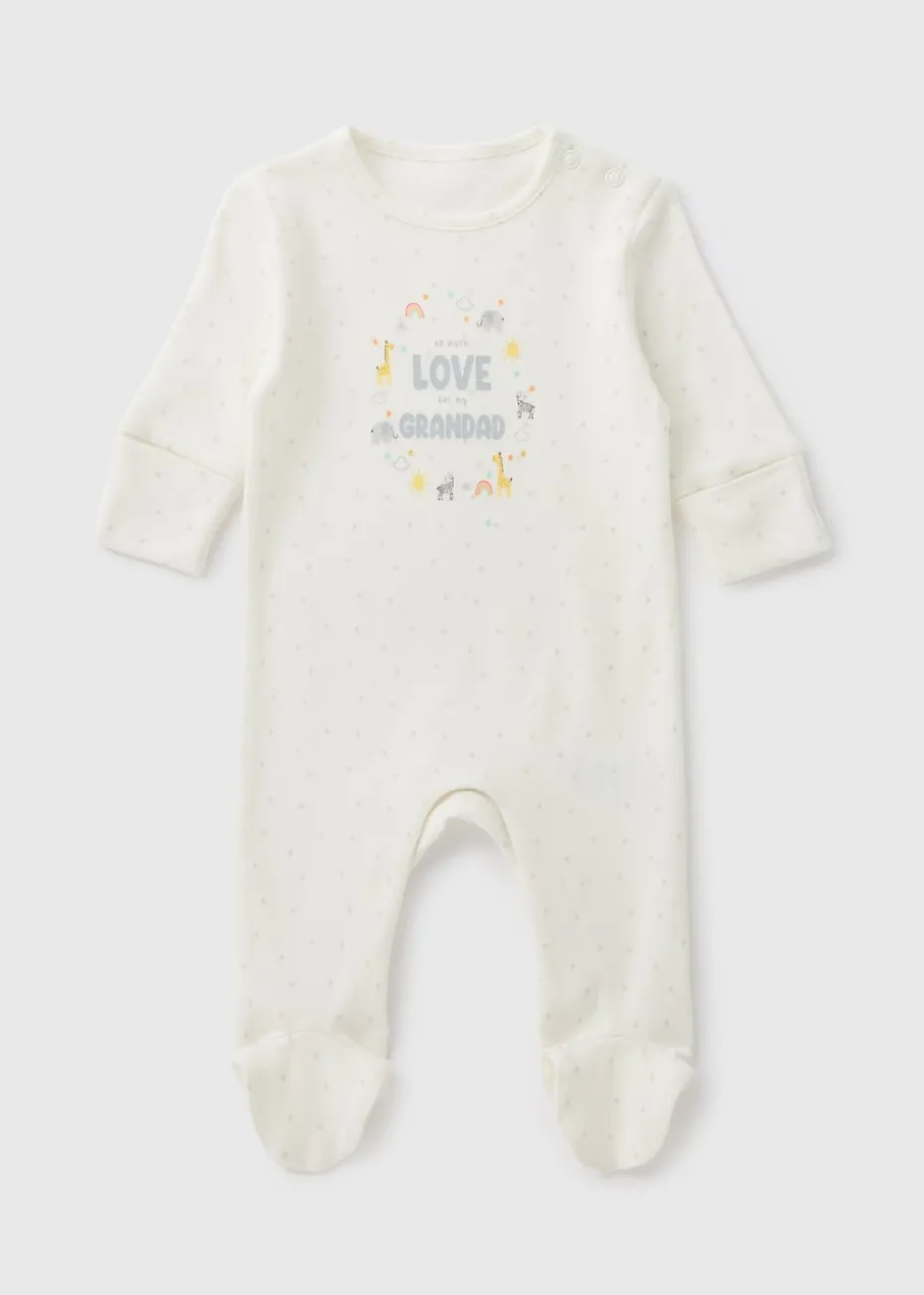 Baby Cream Grandad Sleepsuit (Newborn-18mths)