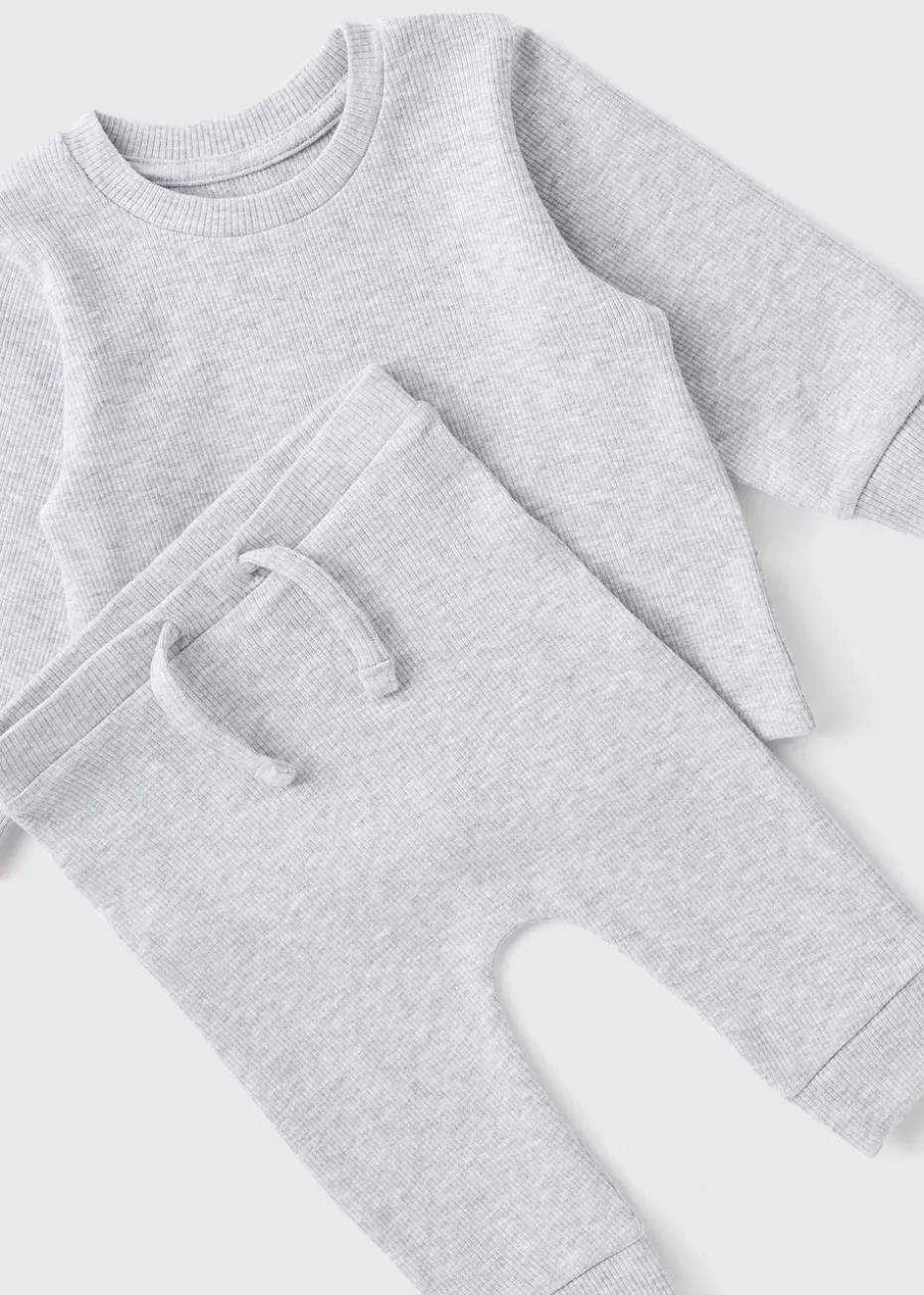 Baby Grey Top and Leggings Set (Newborn-23mths)