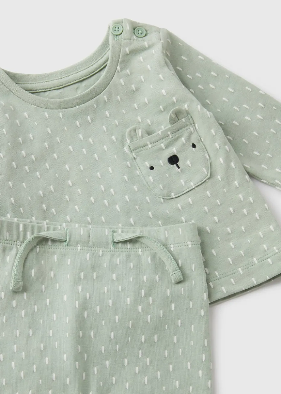 Baby Sage Top & Leggings Set (Newborn-18mths)