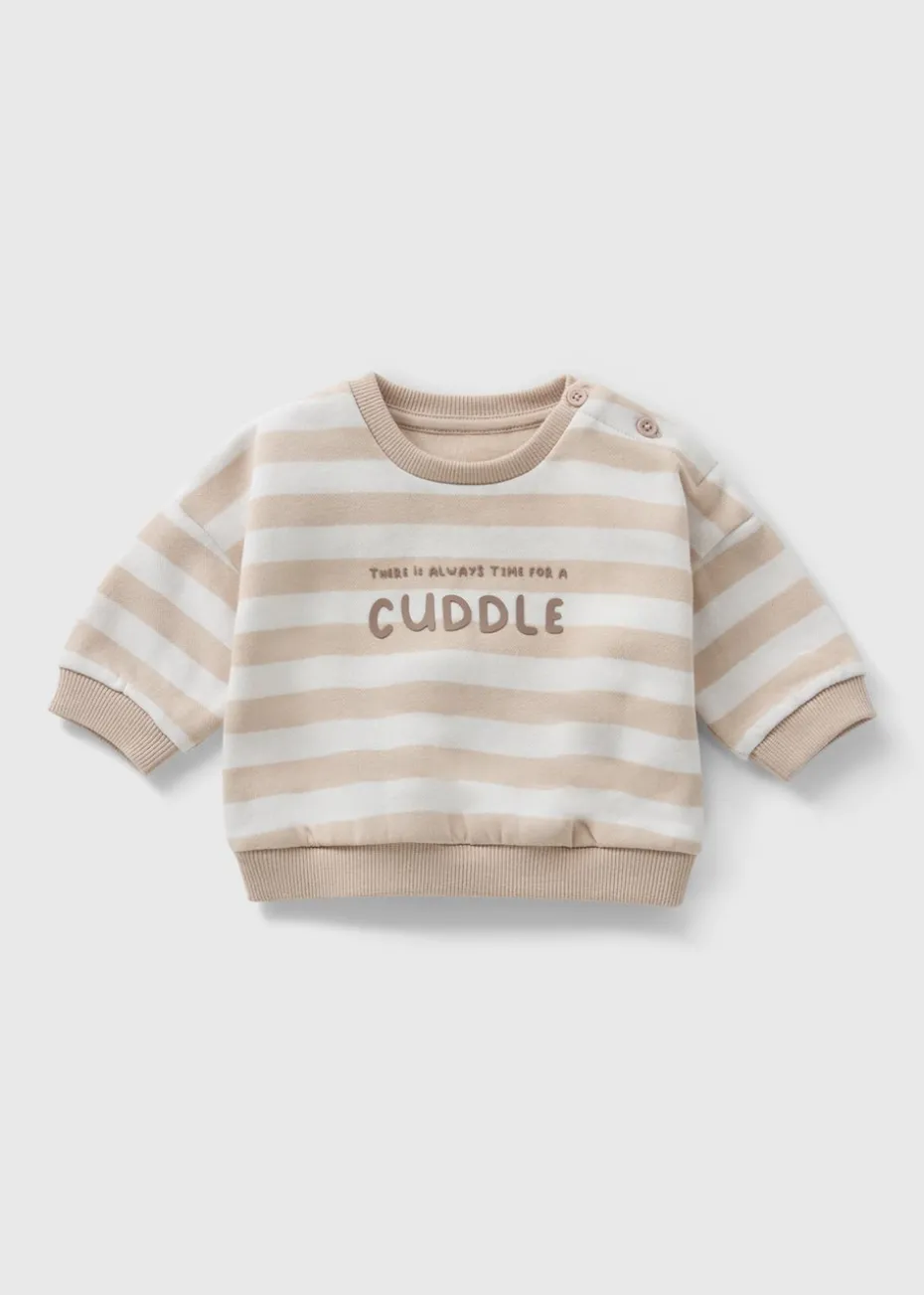 Baby Stone Stripe Cuddle Sweatshirt (Newborn-23mths)