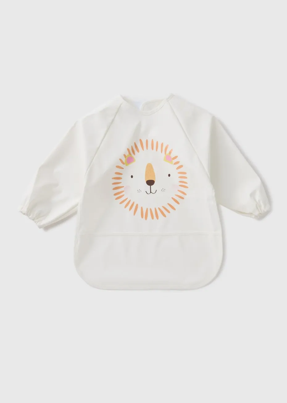 Baby White Lion Coverall Bib