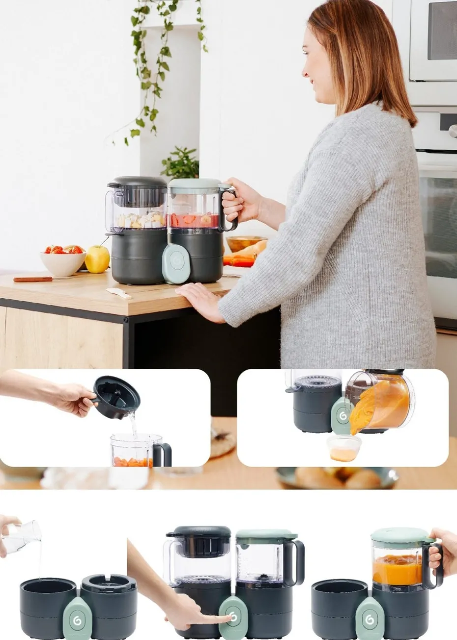Babymoov Grey Nutribaby One Multifunctional Baby Food Maker