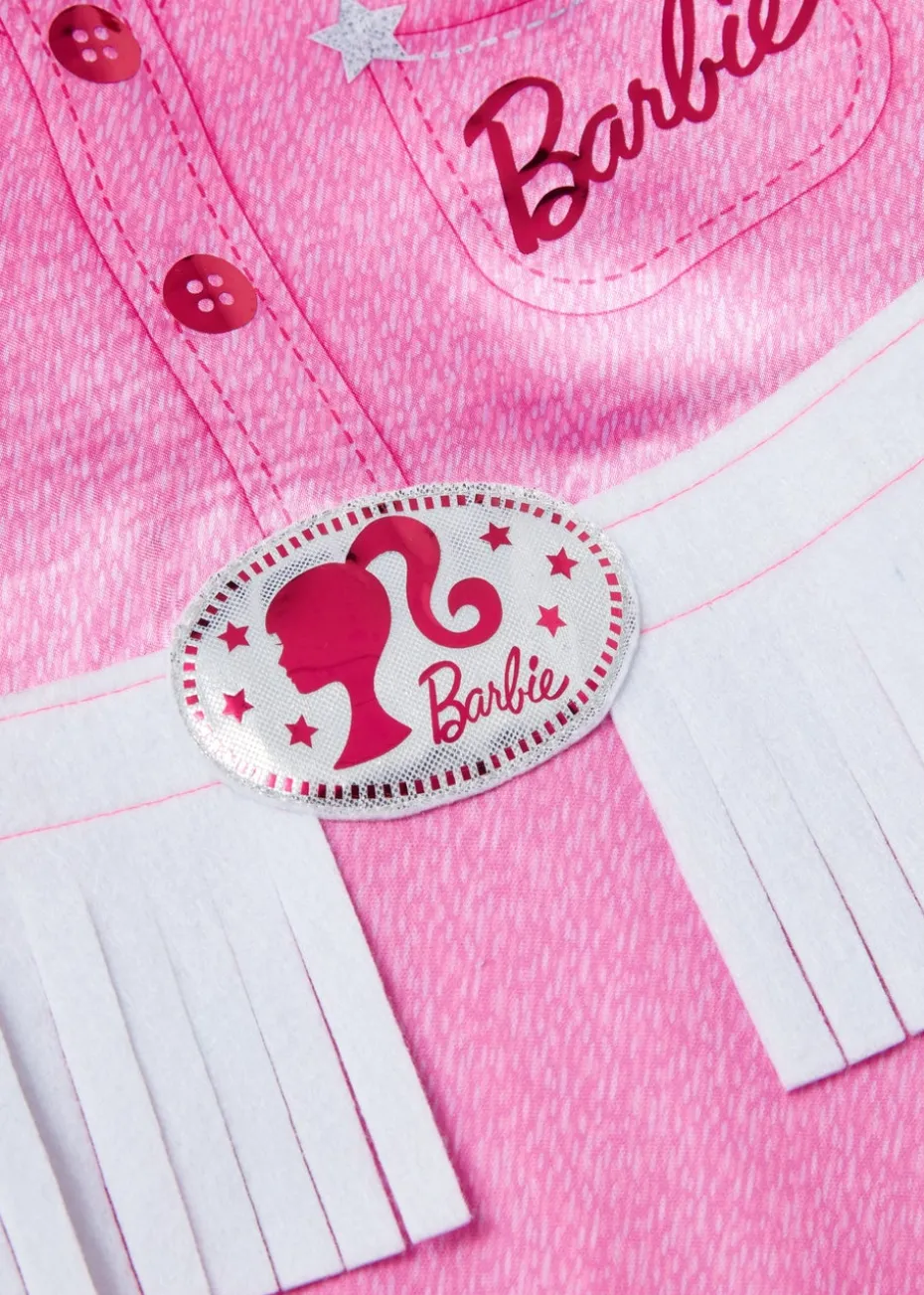 Barbie Girls Pink Cow Girl Costume (3-9yrs)