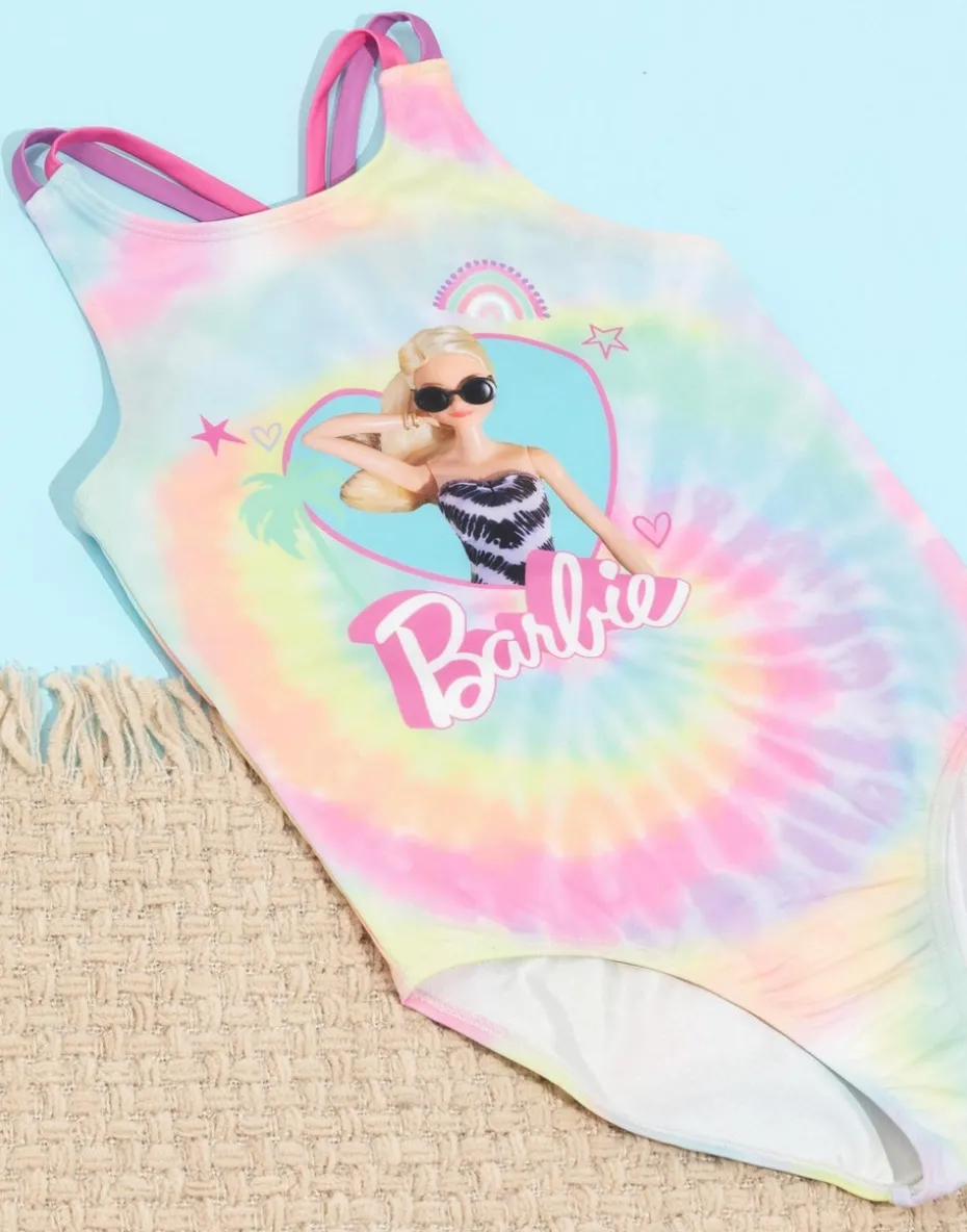 Barbie Kids Tie Dye 1 Piece Multi Coloured Swimsuit (3-12 Years)