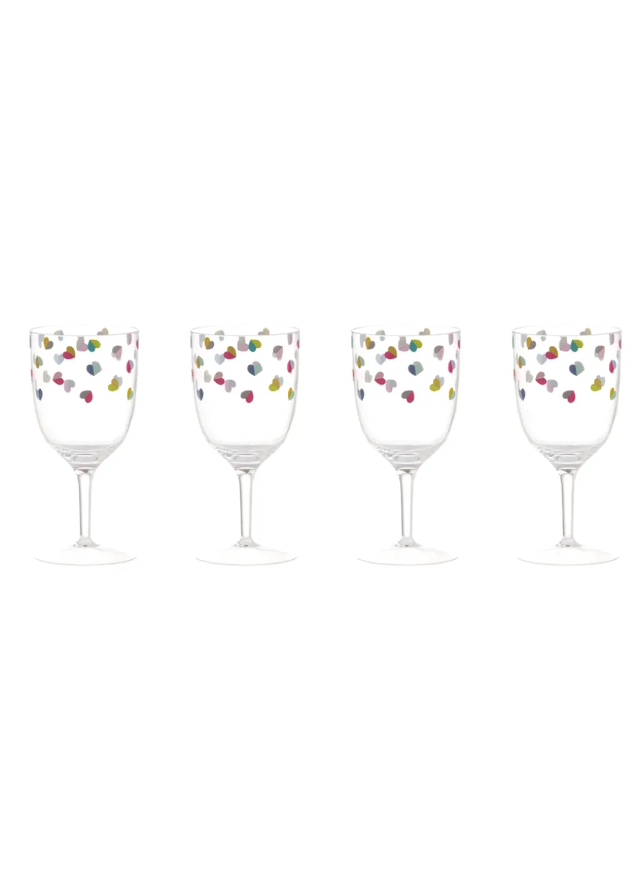 Beau & Elliot Mini Confetti Wine Glasses (Set of 4)