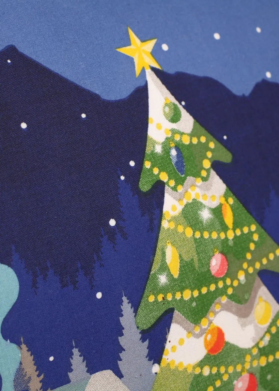 Bedlam Christmas Kids Glow In The Dark Duvet Cover