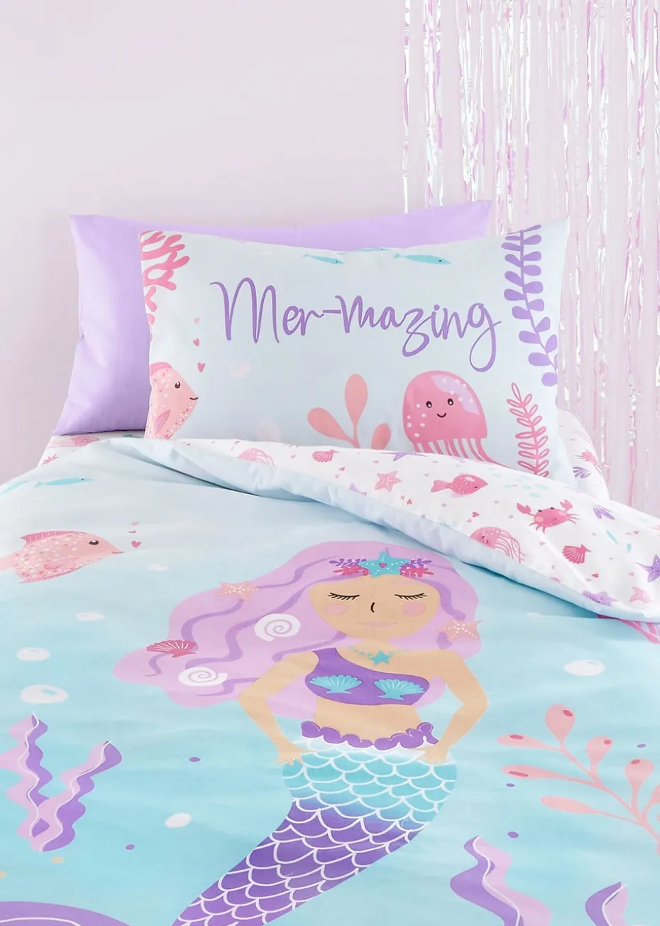 Bedlam Mermaid Vibes Aqua Duvet Cover Set