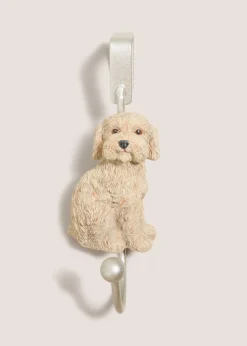 Beige Cockapoo Resin Wood Ornament