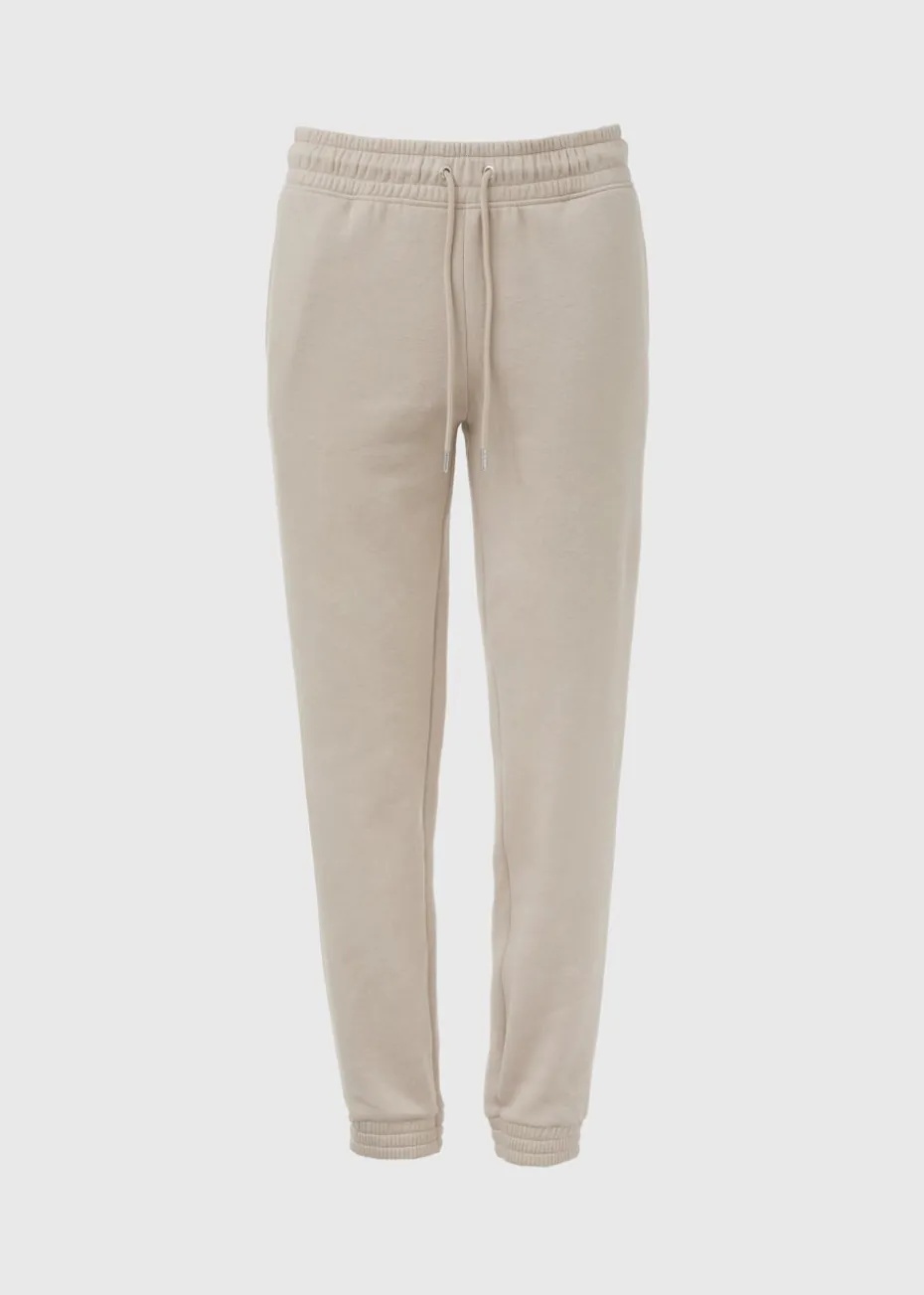 Beige Tapered Jogging Bottoms