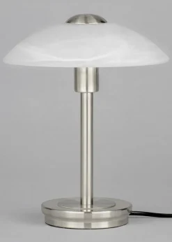 BHS Archie Touch Lamp Satin Nickel (27cm x 20cm)