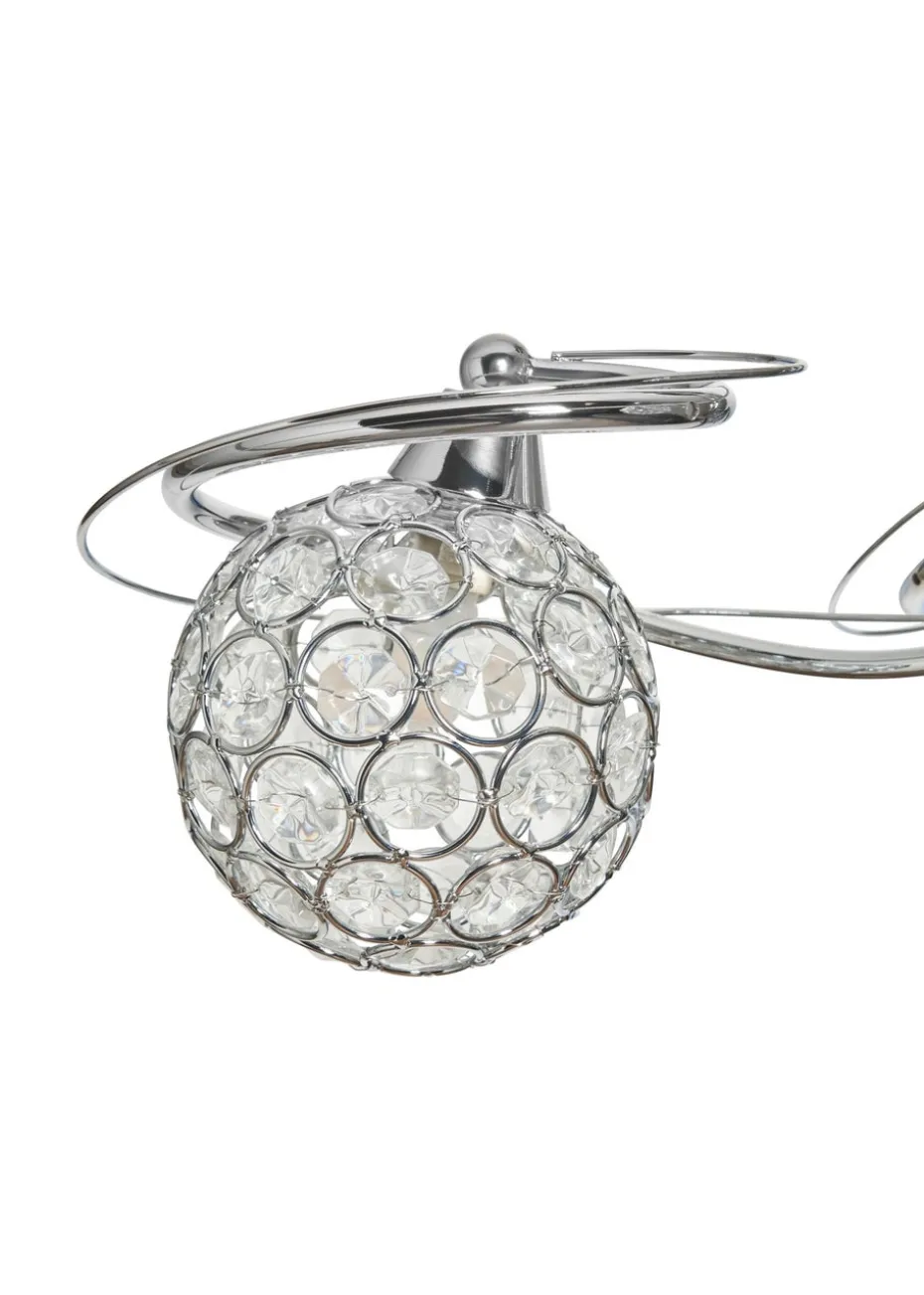 BHS Chrome Orianna Flush 3 Light (22cm x 43cm)