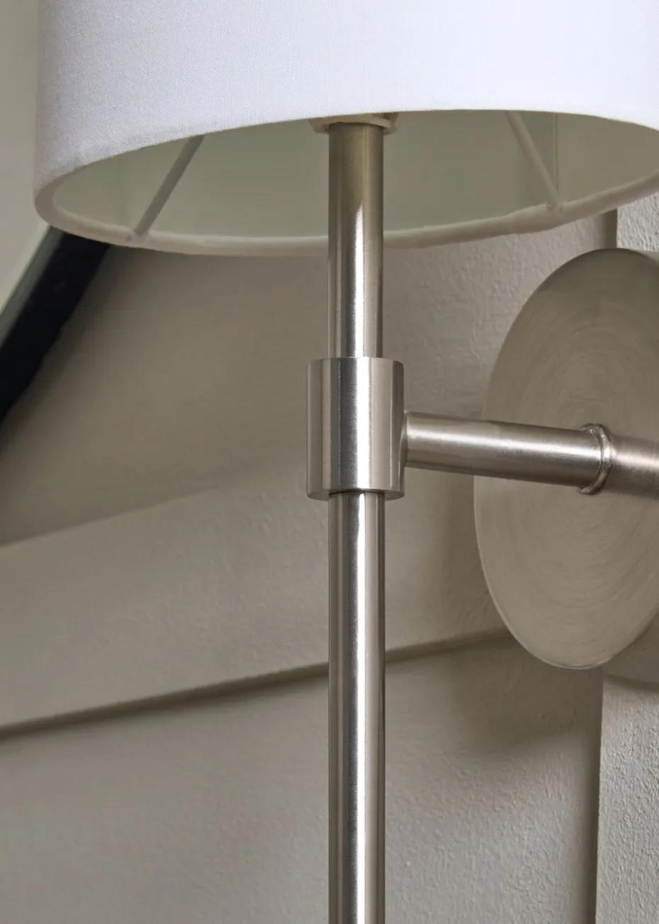 BHS Chrome Oz Shade Wall Light (38cm x 16.5cm)