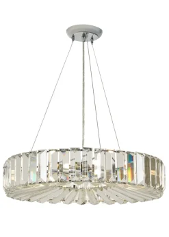 BHS Chrome Renee Crystal Pendant (35-115cm x 50cm)