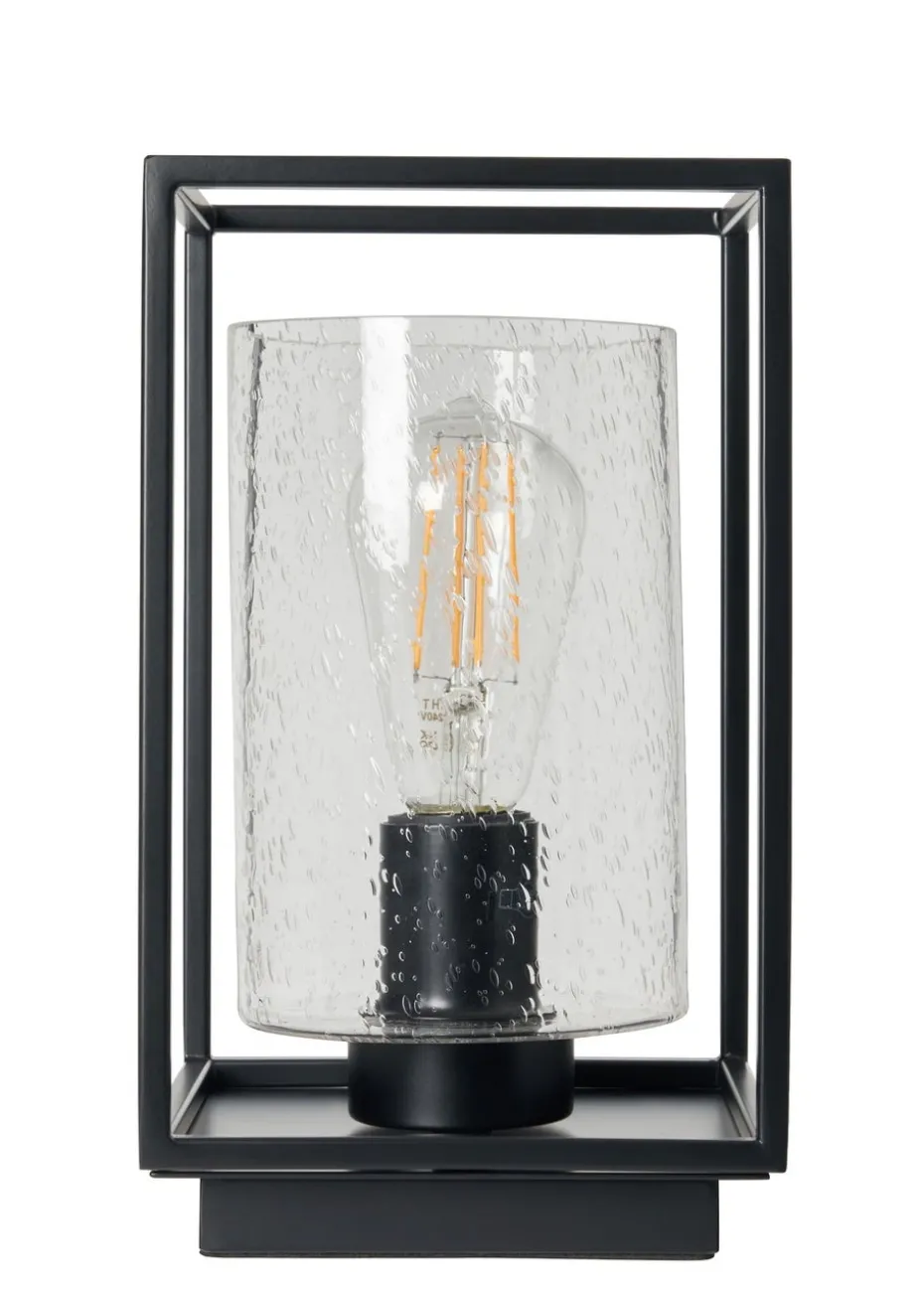 BHS Hardy Table Lamp Matt Black (27cm x 16cm)