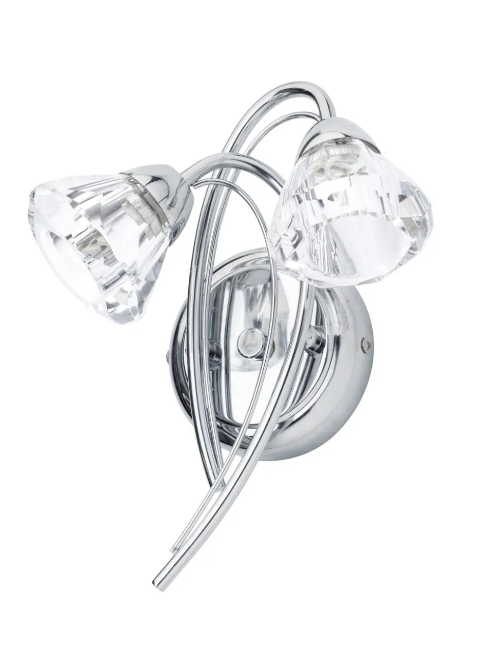 BHS Marianne Wall 2 Light Chrome (26cm x 21cm)