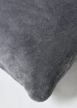 BHS Microfleece Charcoal Cushion (59x59cm)