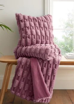 Bianca Fine Linens So Soft Carved Faux Fur Cushion (50x50cm)