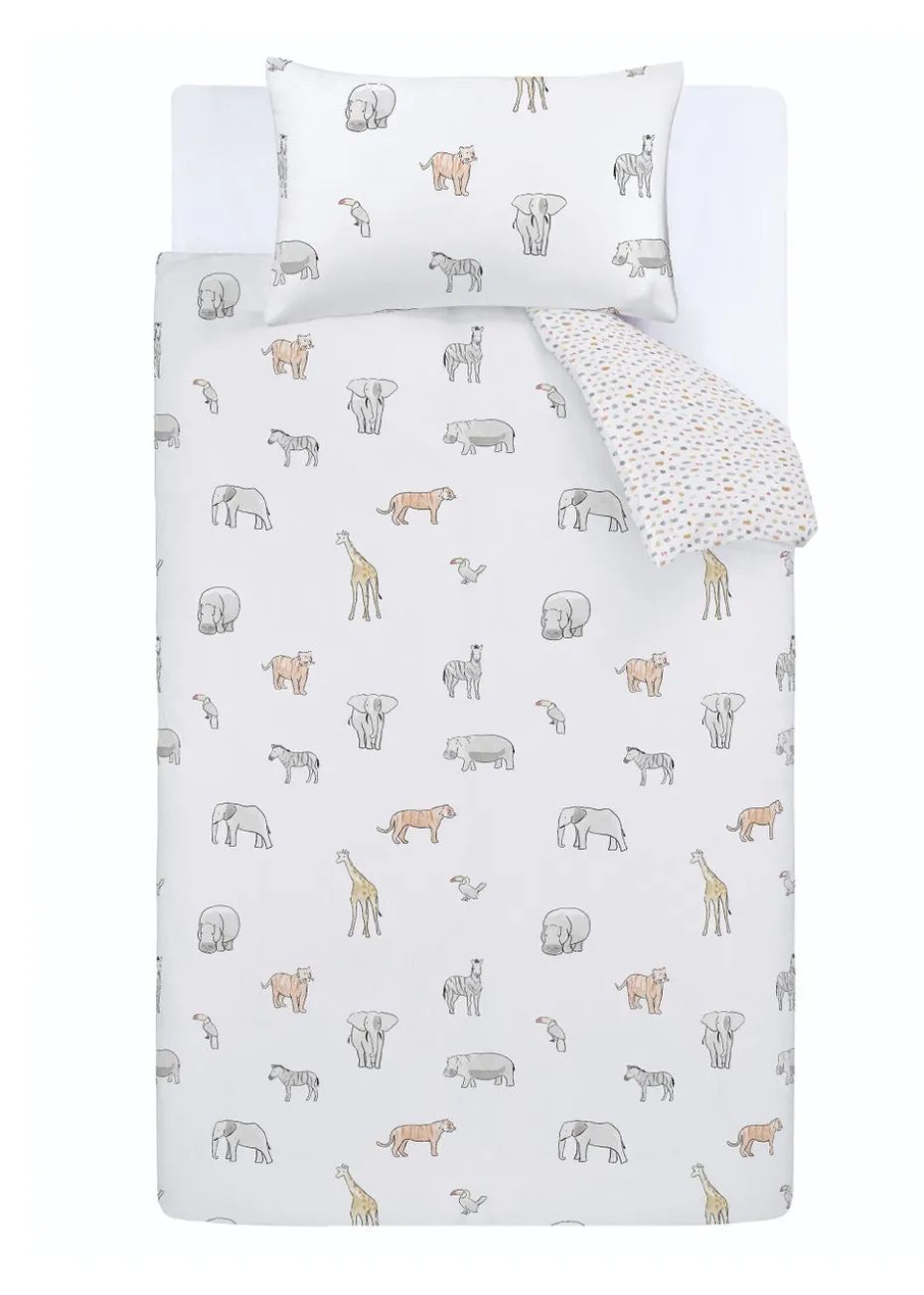 Bianca Fine Linens Zoo Animals Cotton Duvet Cover