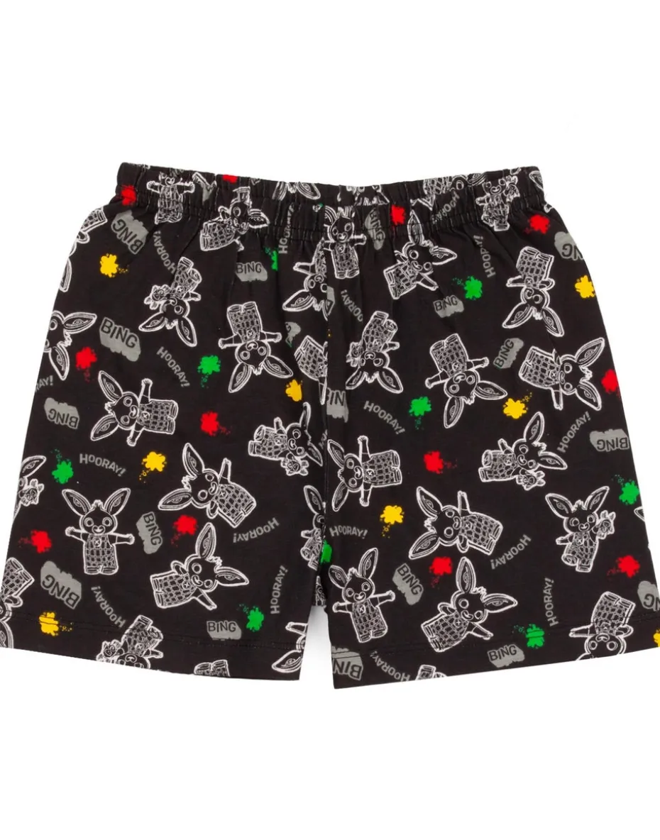 Biny Bunny Grey Kids Shortie Pyjamas (18 Months-5 Years)