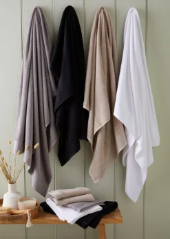 Black 100% Egyptian Cotton Towels