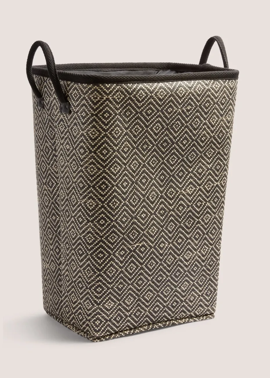 Black & Natural Laundry Rectangle ( 40x30xH55cm )