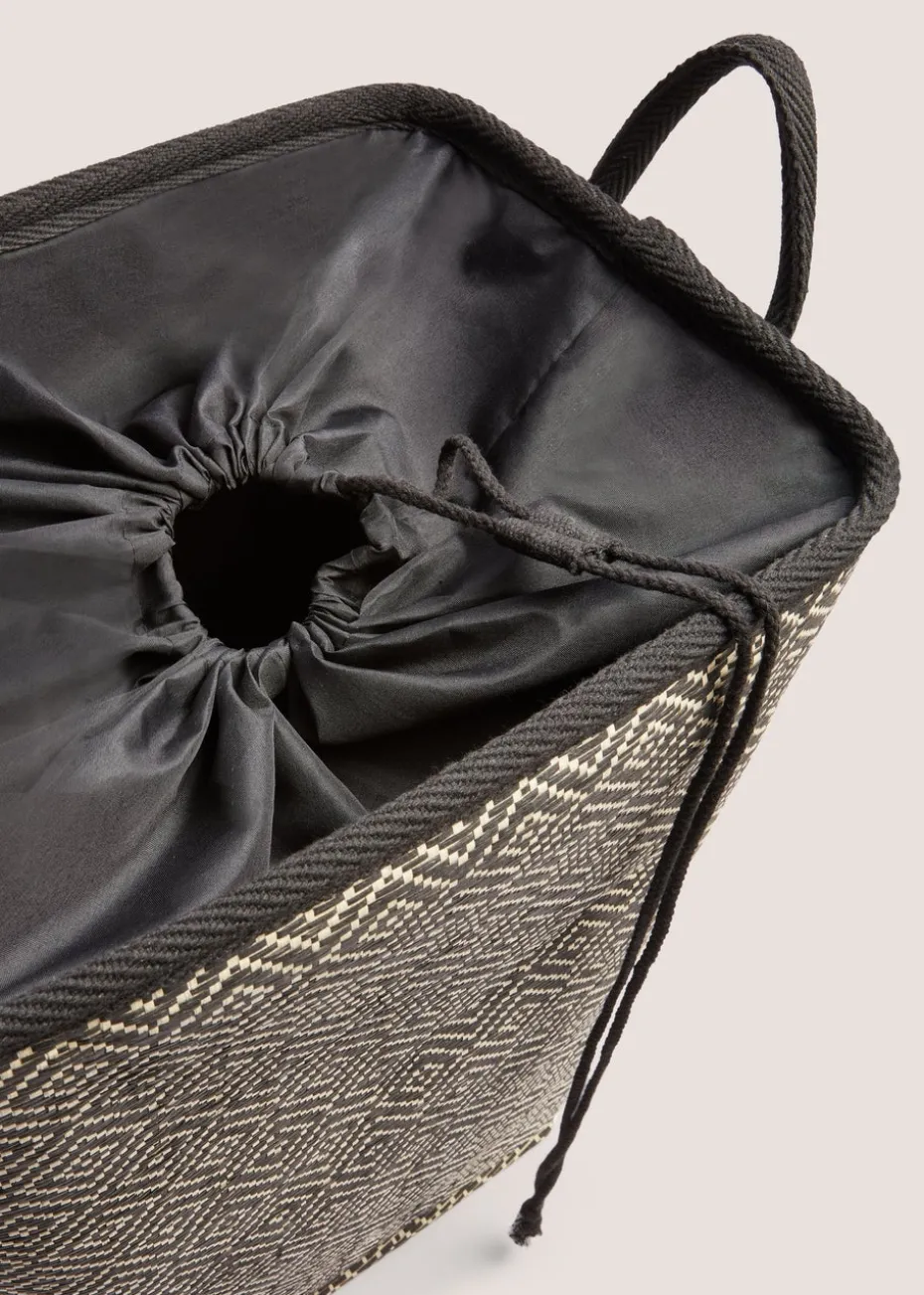Black & Natural Laundry Rectangle ( 40x30xH55cm )