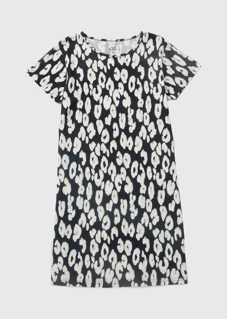 Black Animal Print Nightie