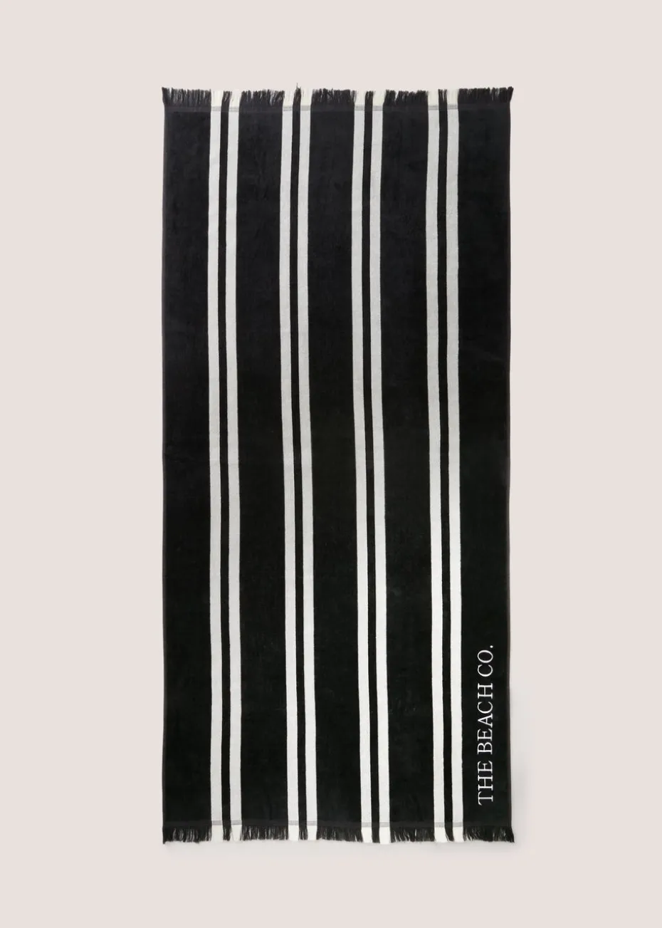 Black Beach Co Towel