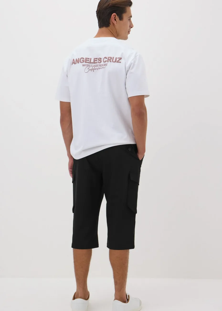 Black Belted 3/4 Trek Shorts
