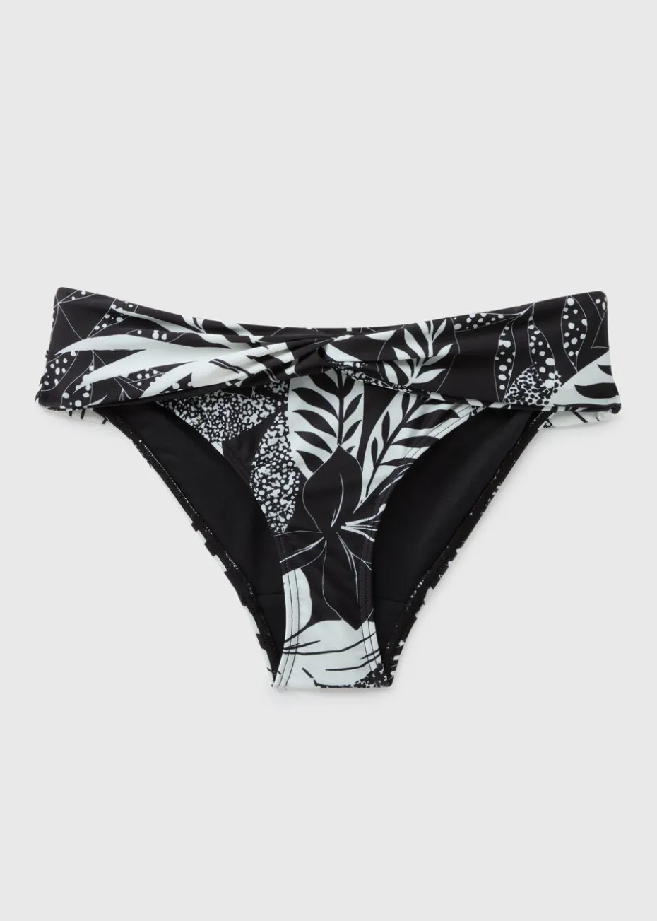 Black Floral Bikini Bottoms