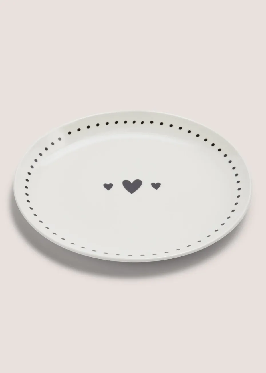 Black Heart Side Plate