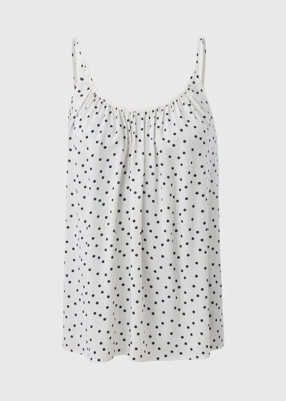 Black Polka Dot Cami Top