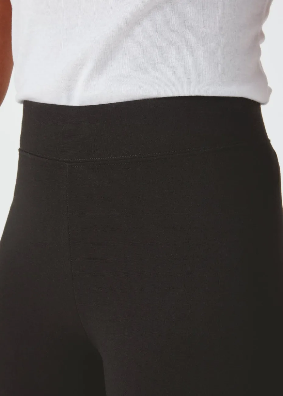 Black Ponte Leggings