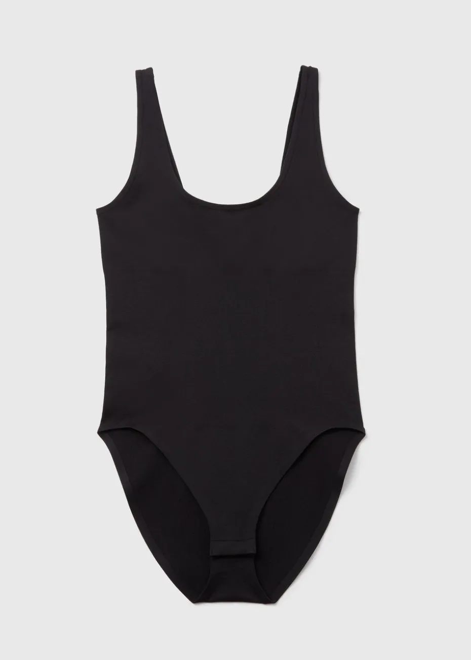 Black Seamless Smoothing Bodysuit